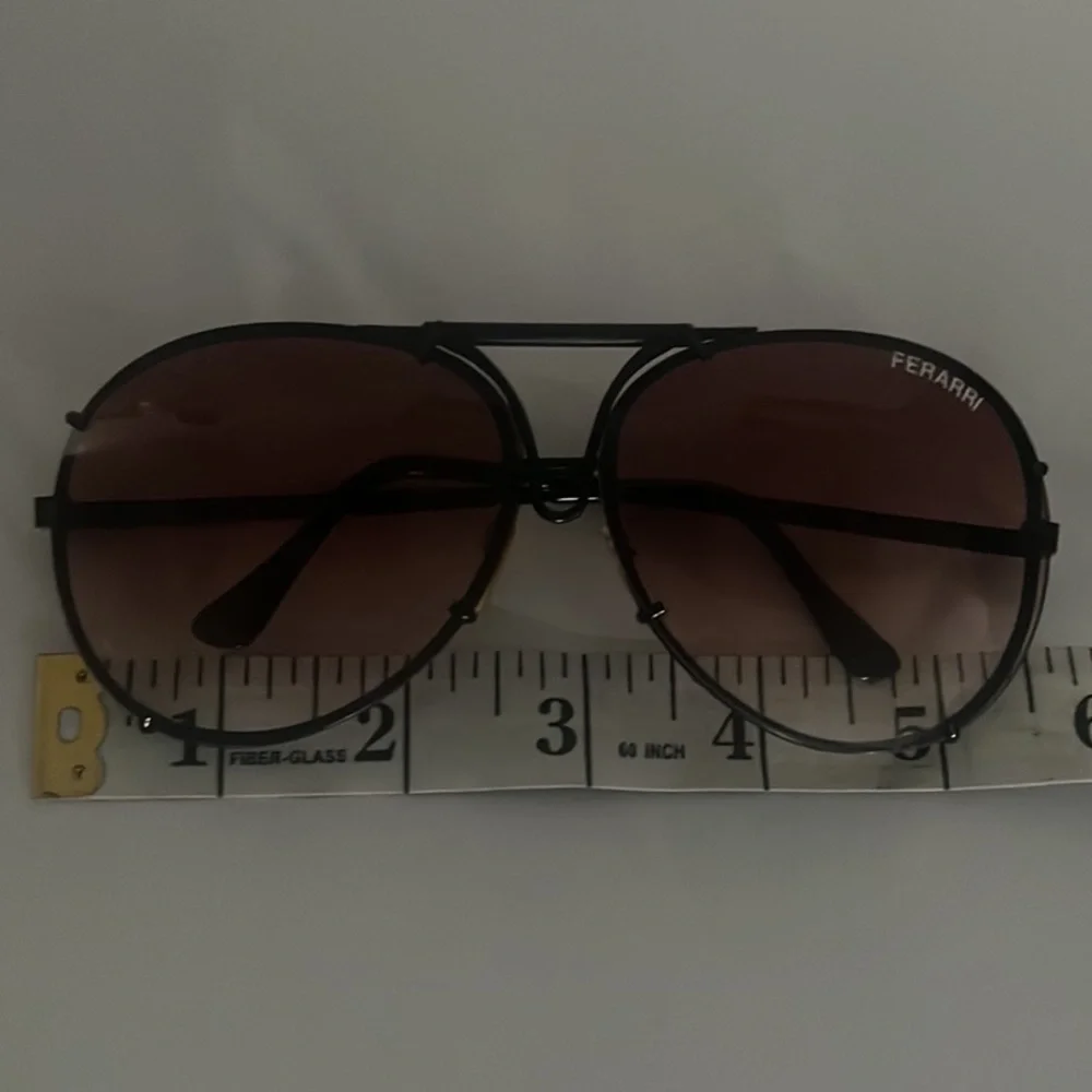 Authentic Ferrari vintage signature aviator sunglasses frames mens